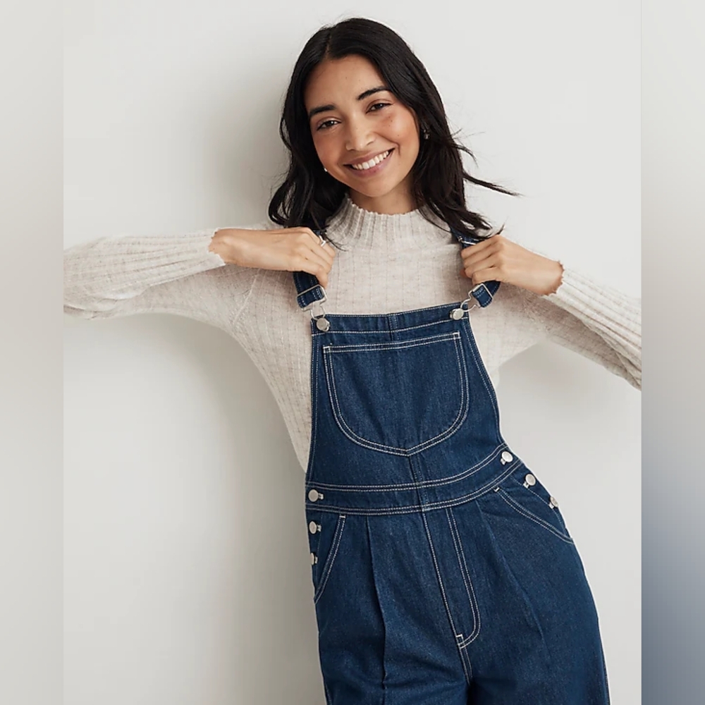 Madewell | Superwide-Leg Overalls in Warham Wash